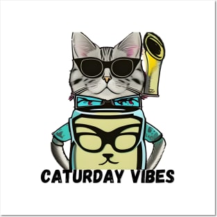 Caturday Vibes Posters and Art